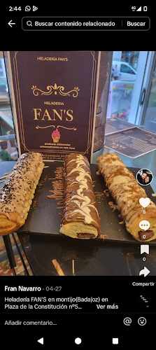 Fotografia tomada fuera de Fan's - Heladería en Montijo, Badajoz